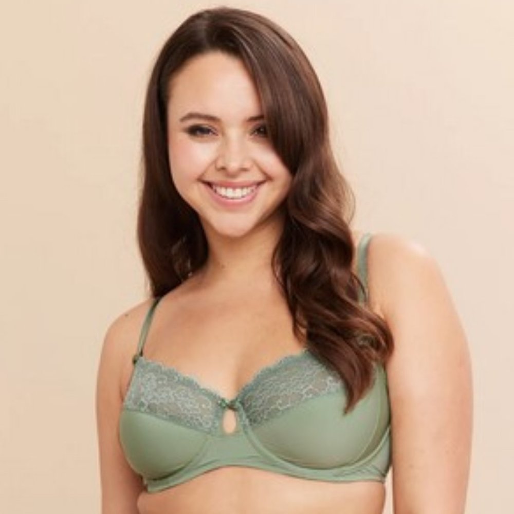 Change Lingerie Jessa Full Support Full Cup Bra in Green, 32L